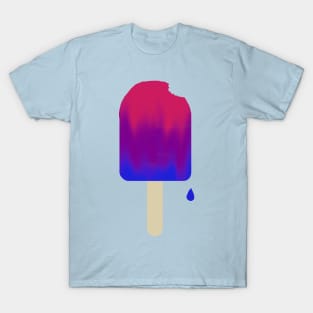 One Proud Popsicle - Bi Pride Flag T-Shirt